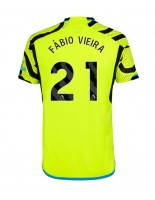 Arsenal Fabio Vieira #21 Venkovní Dres 2023-24 Krátký Rukáv